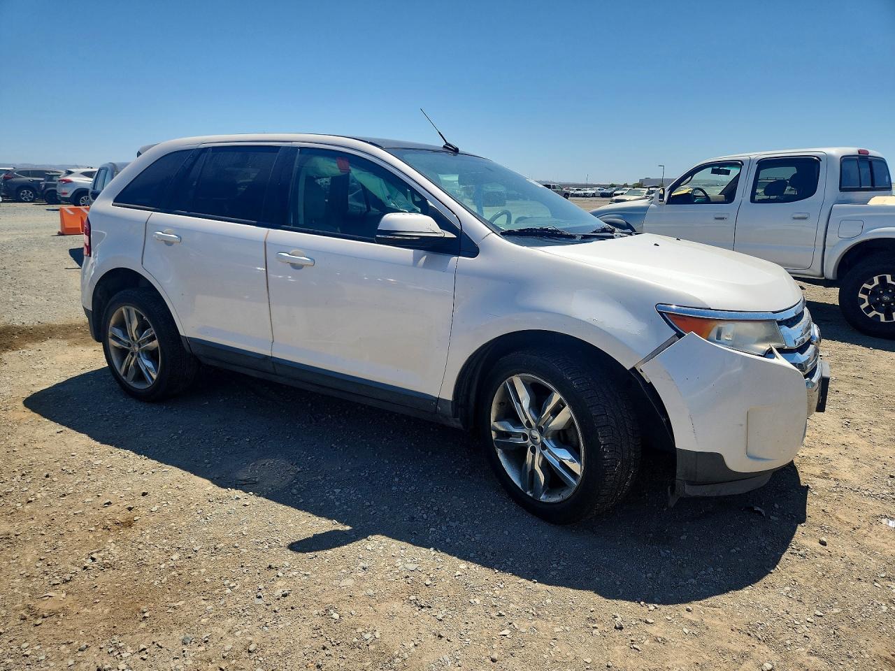 2014 Ford Edge Sel White vin: 2FMDK3JC3EBB31074