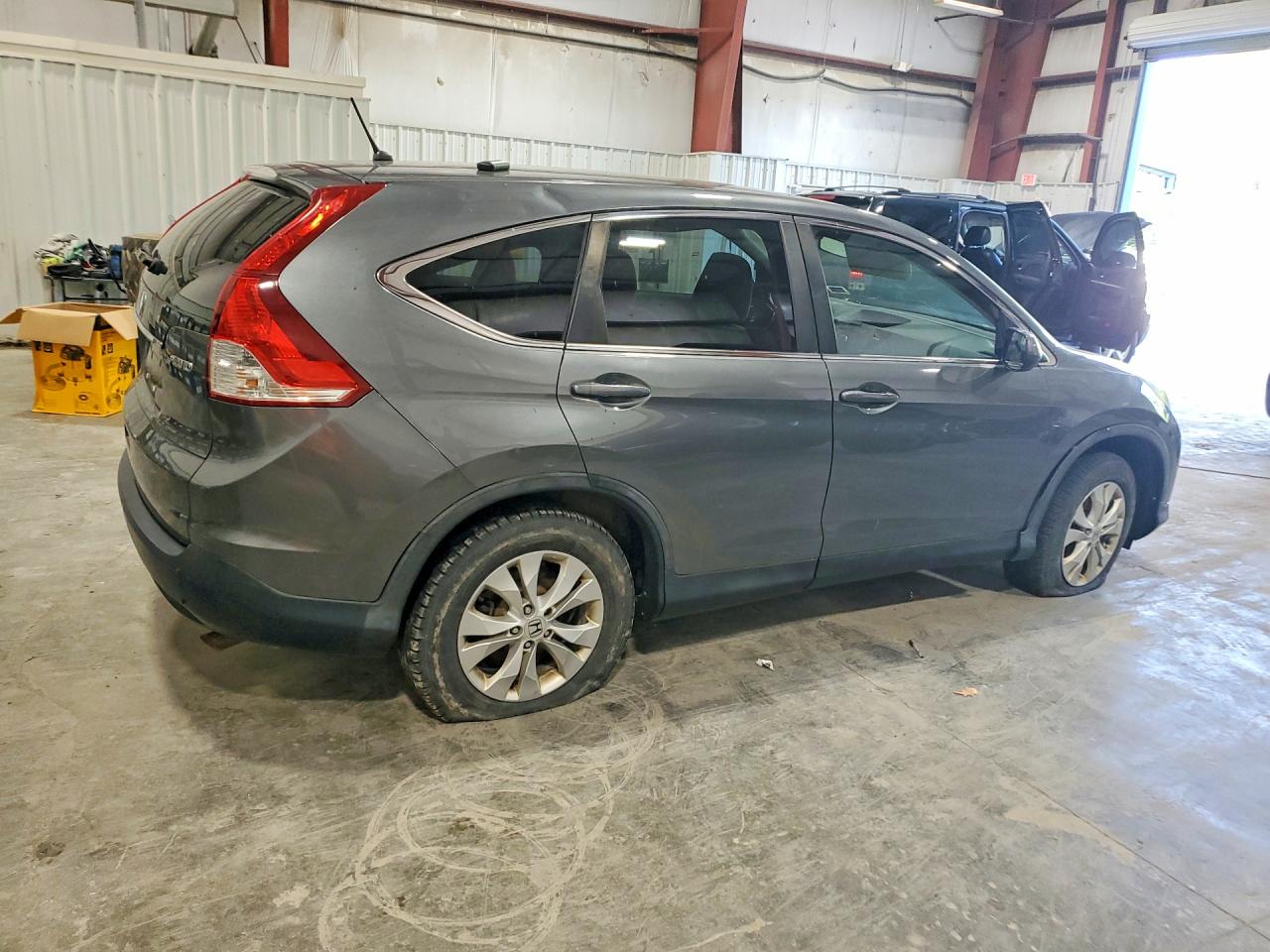 2014 Honda Cr-v Ex Gray vin: 5J6RM4H50EL049427