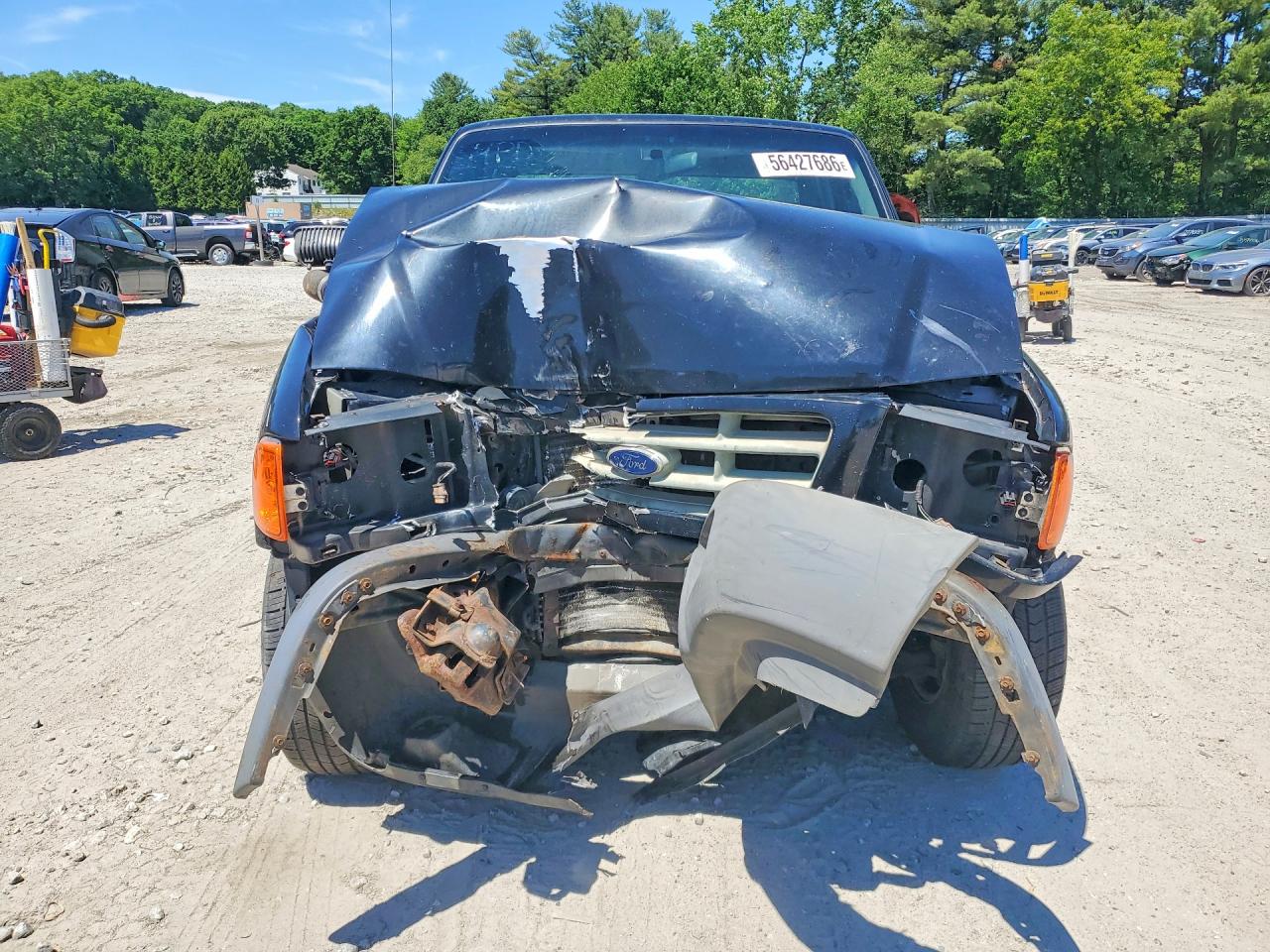 2003 Ford Ranger Black vin: 1FTYR10D73TA38703