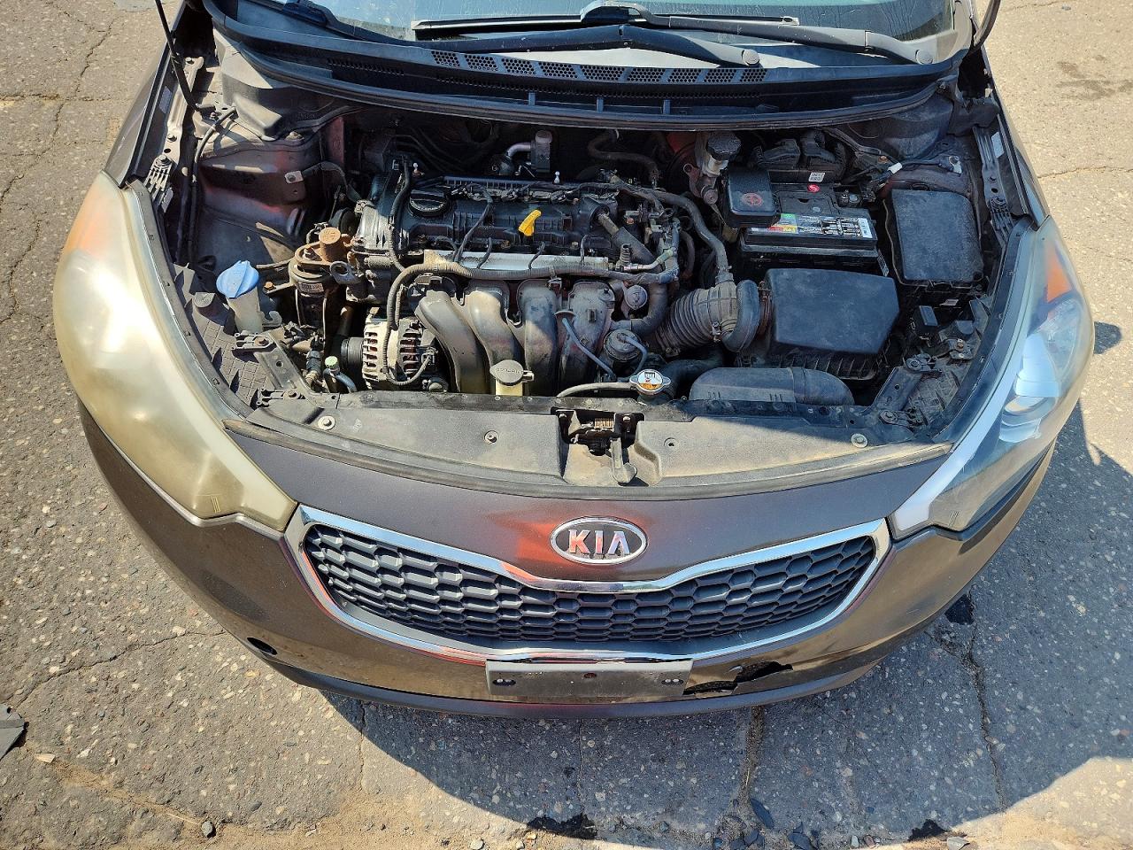 2014 Kia Forte Lx Brown vin: KNAFX4A6XE5101960