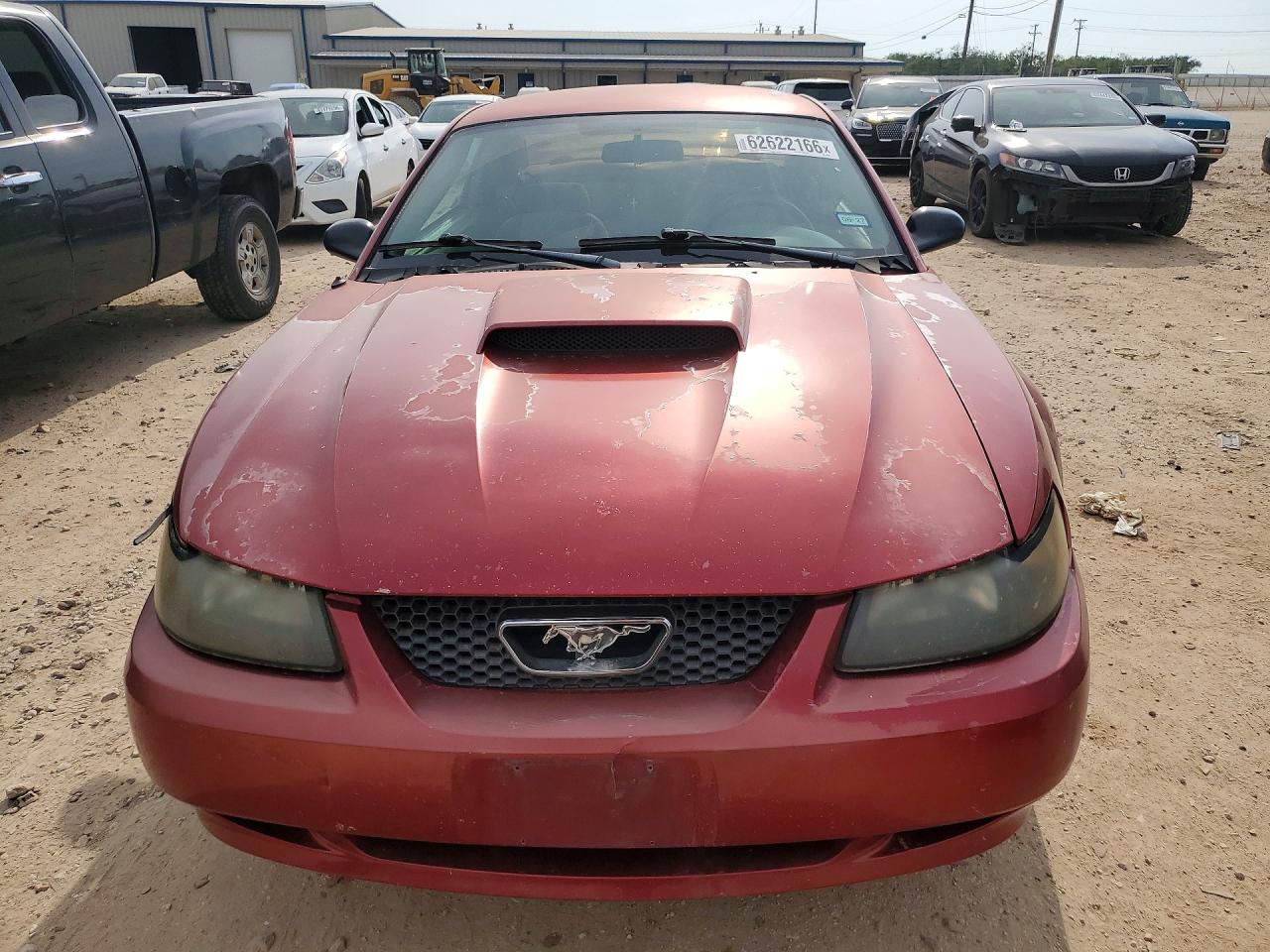 2003 Ford Mustang 2dr Red vin: 1FAFP40453F339019