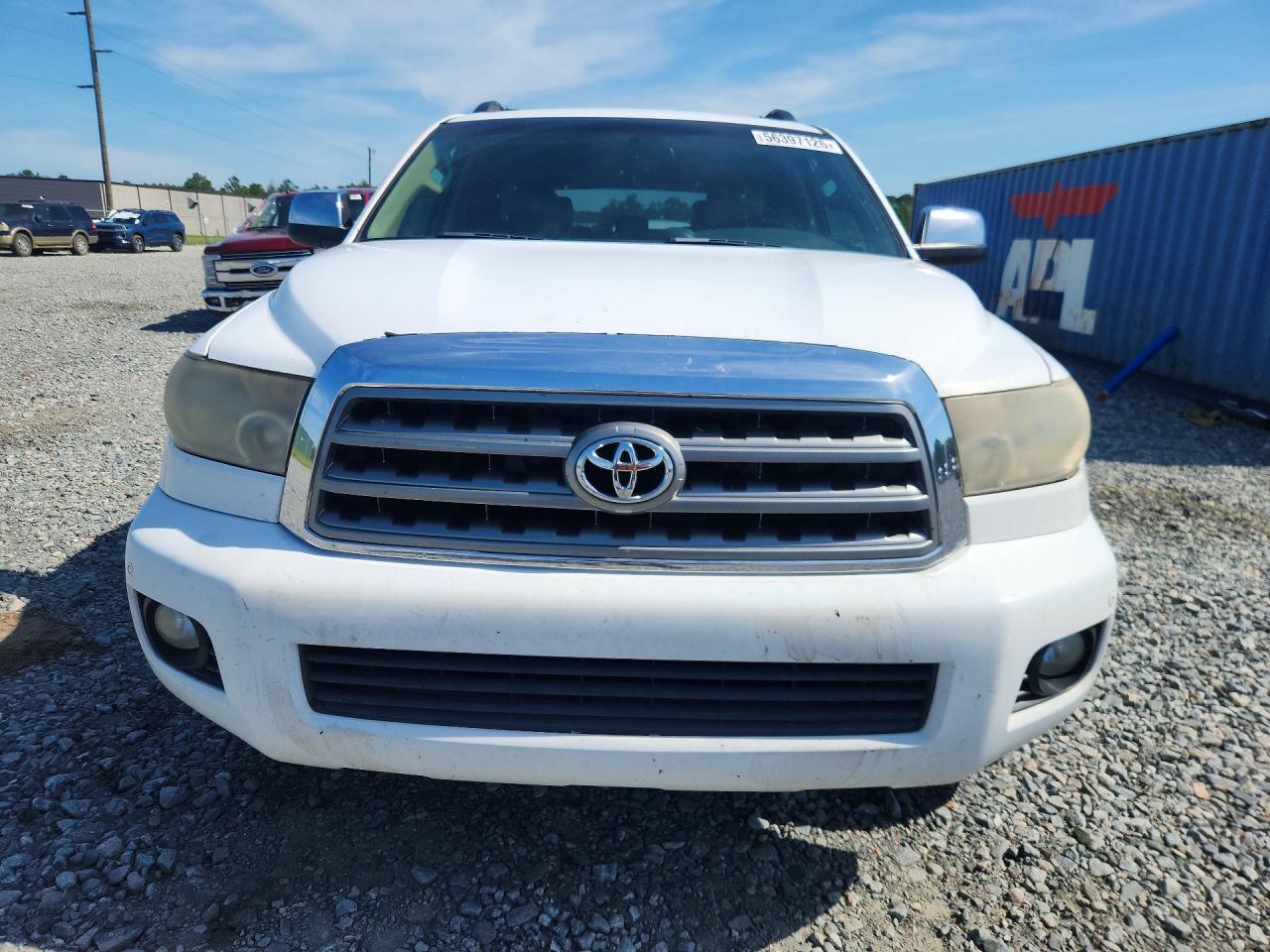 2008 Toyota Sequoia Limited Белый vin: 5TDZY68A48S012838