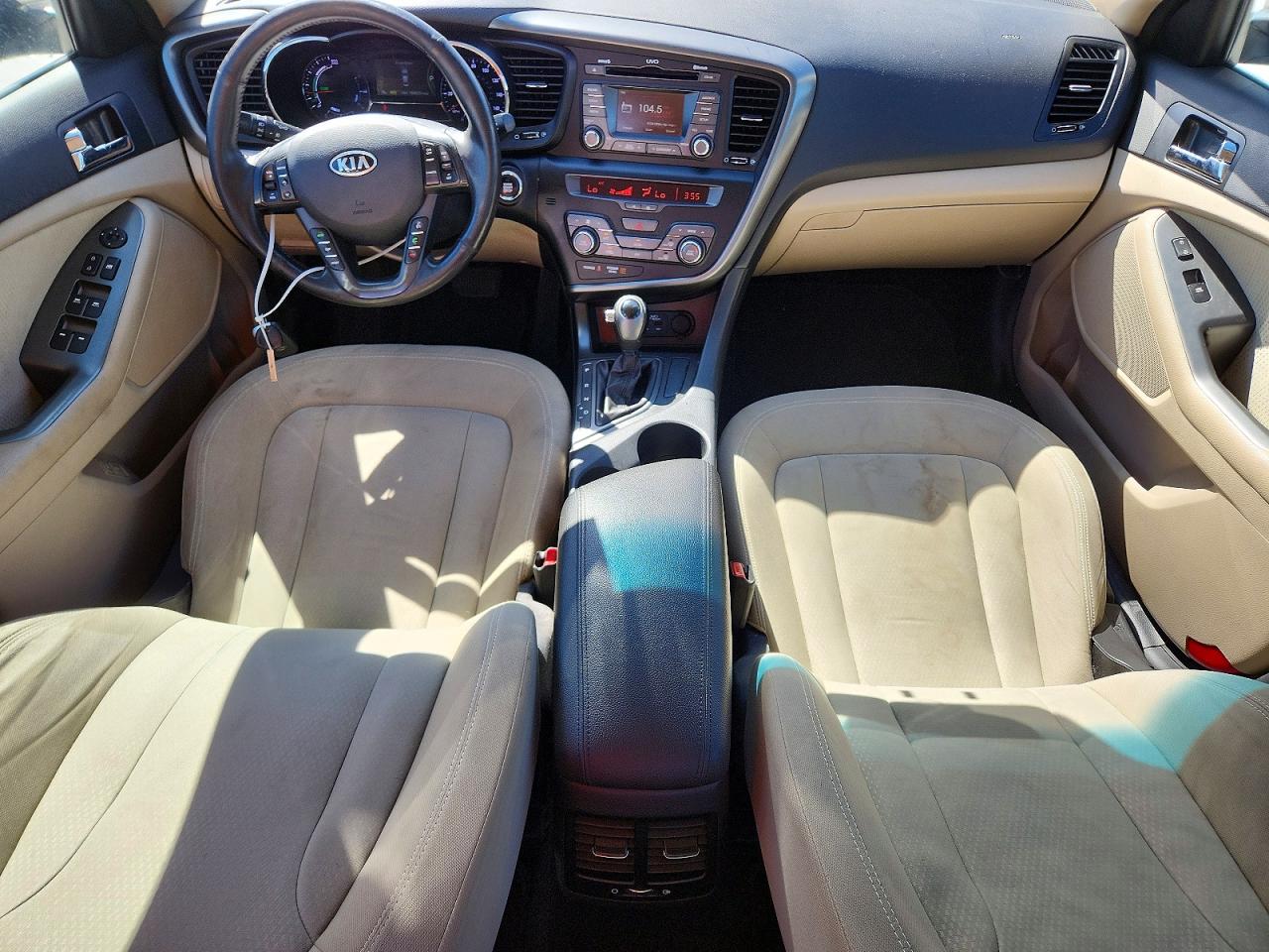2012 Kia Optima Hybrid Silver vin: KNAGM4AD0C5011516