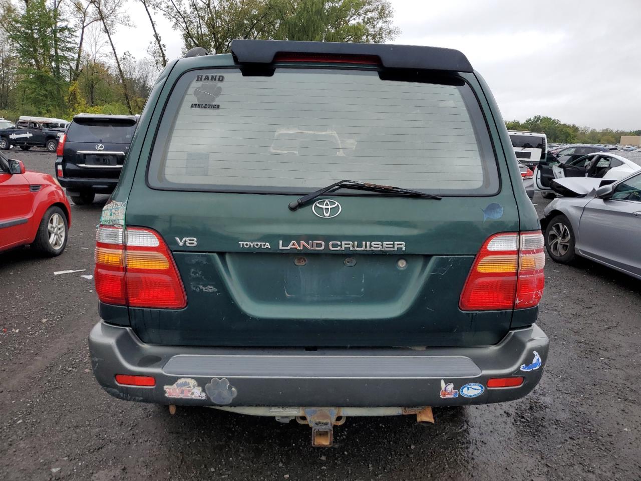 1998 Toyota Land Cruiser Green vin: JT3HT05J5W0016834