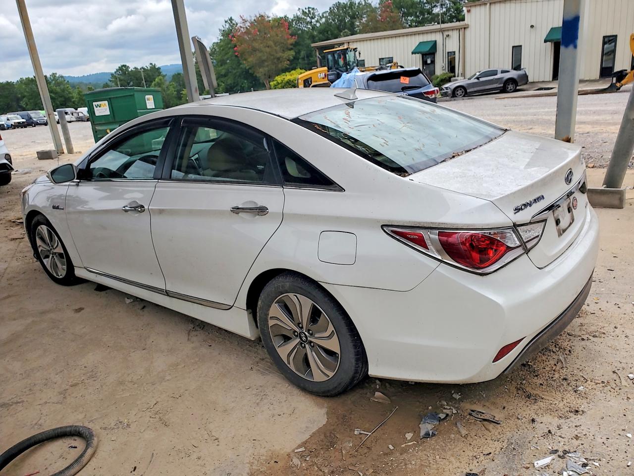 2013 Hyundai Sonata Hybrid White vin: KMHEC4A47DA074209
