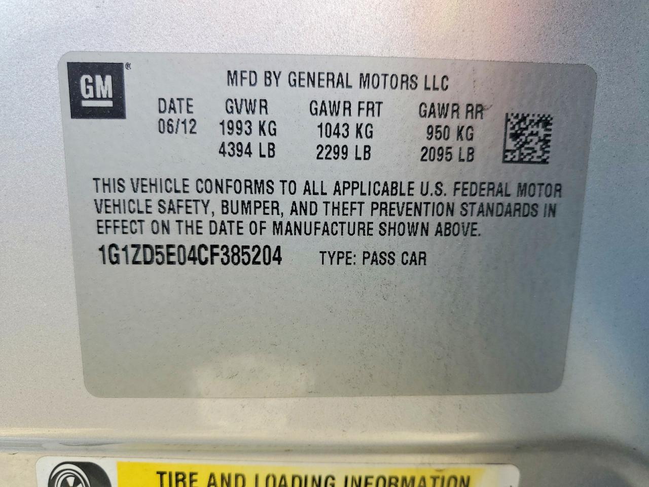 2012 Chevrolet Malibu 2lt Silver vin: 1G1ZD5E04CF385204
