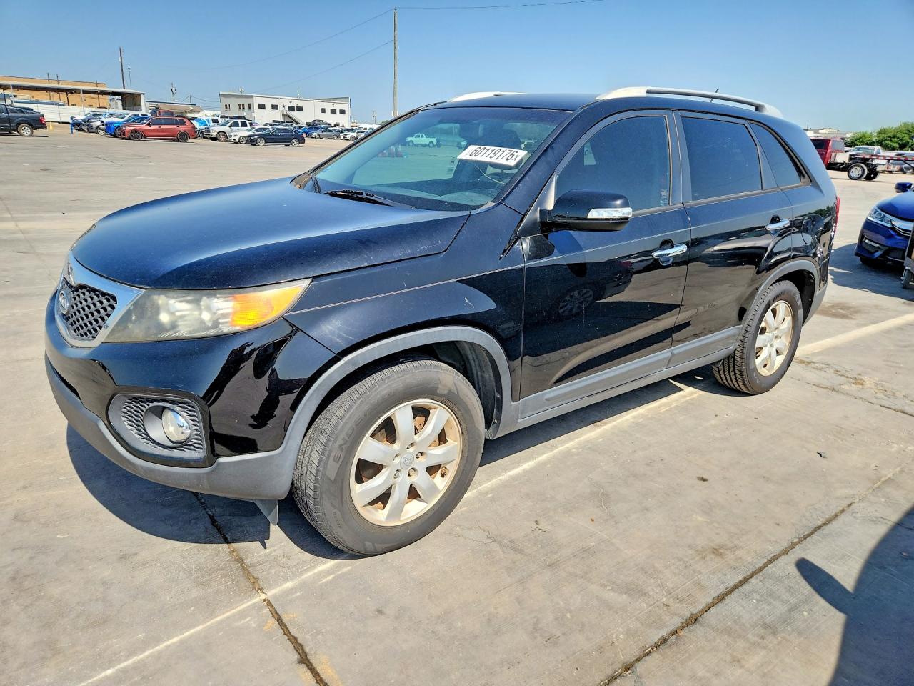 2012 Kia Sorento Lx Black vin: 5XYKT4A20CG199783