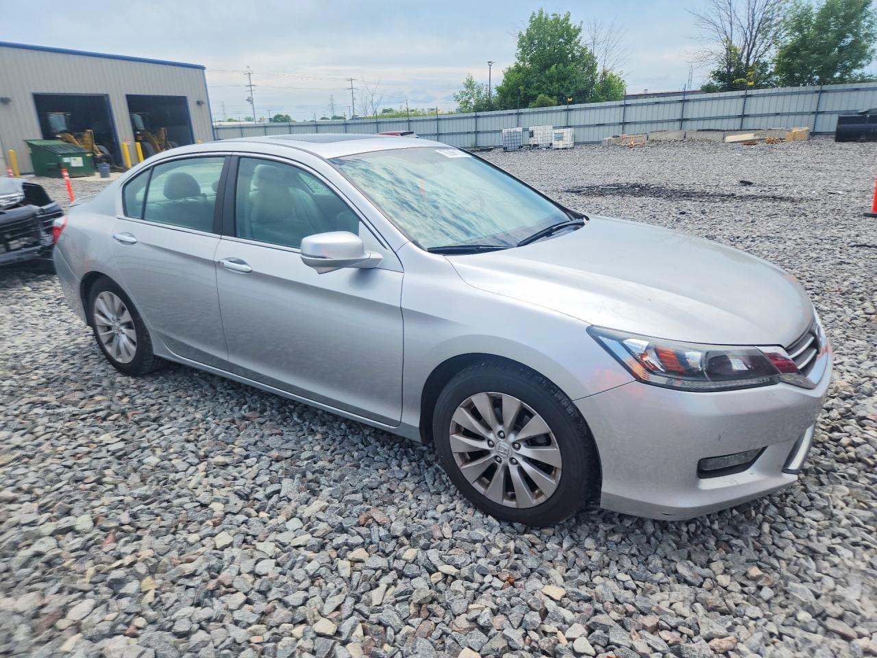 2014 Honda Accord Ex Silver vin: 1HGCR2F78EA185310