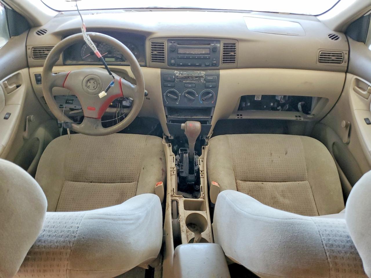 2005 Toyota Corolla Ce White vin: 1NXBR32E75Z427339