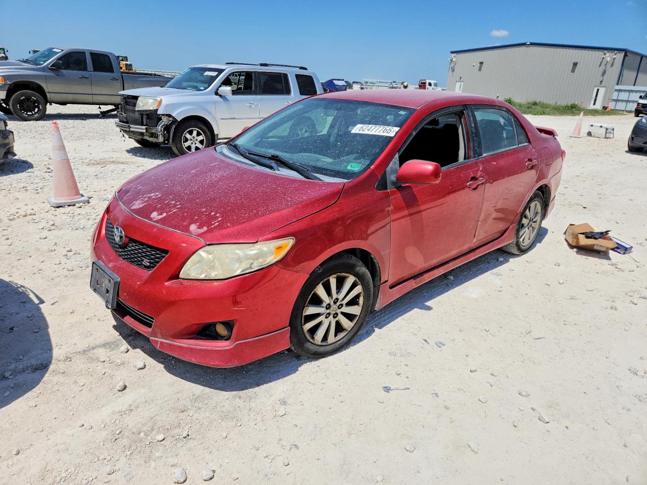 2010 Toyota Corolla S Red vin: 2T1BU4EE2AC462950