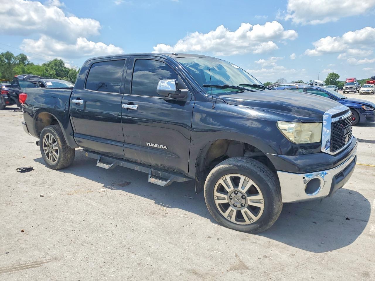 2012 Toyota Tundra Crewmax Limited Черный vin: 5TFHW5F16CX270165