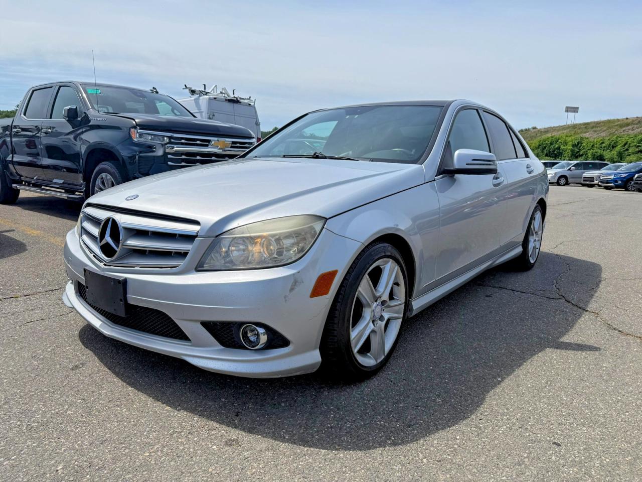 2010 Mercedes-benz C 300 4matic Silver vin: WDDGF8BB9AR111417