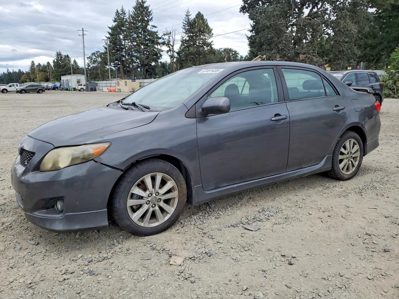 2009 Toyota Corolla S Gray vin: 2T1BU40E49C063699