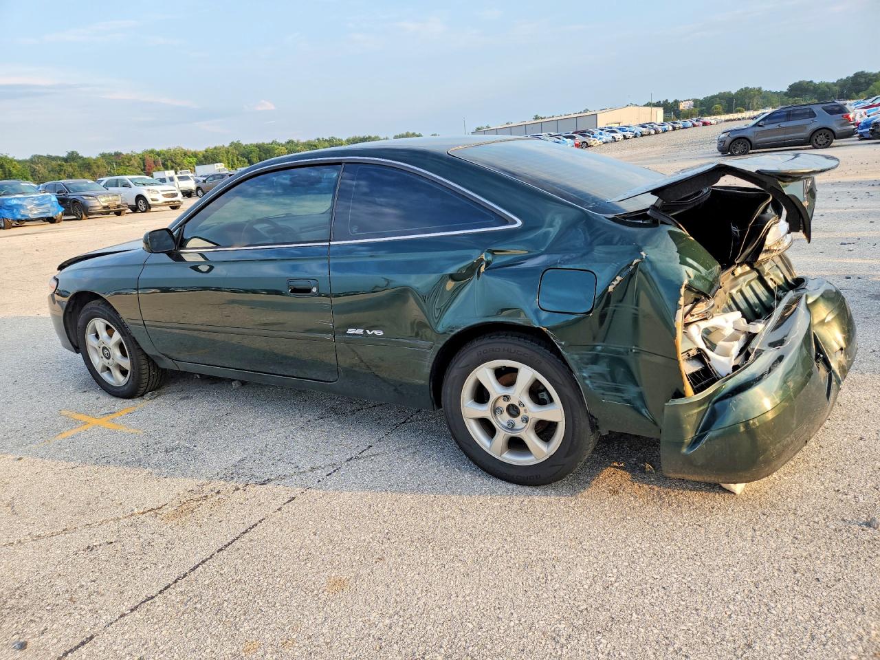 2000 Toyota Camry Solara Se V6 Green vin: 2T1CF22P5YC278430
