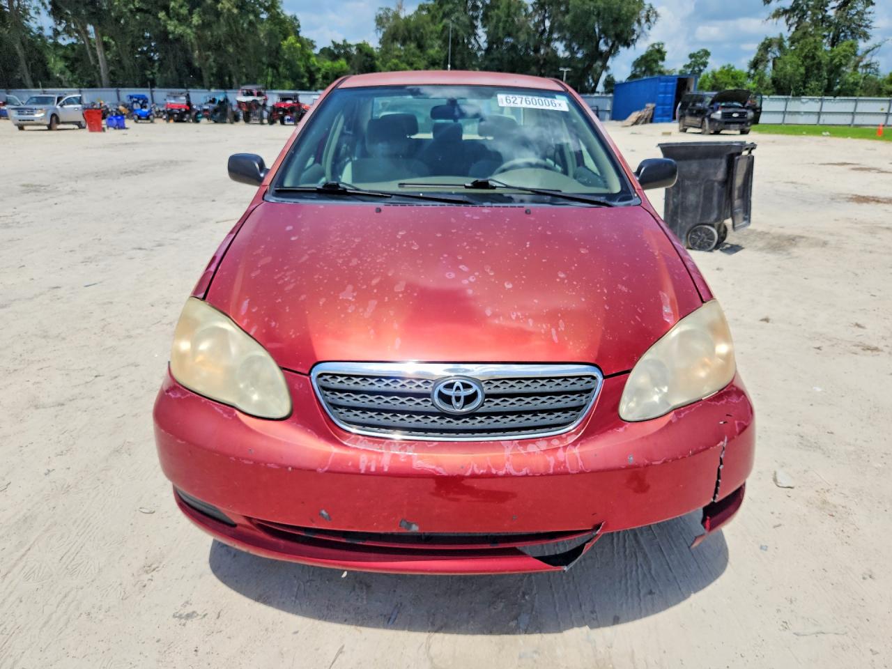 2005 Toyota Corolla Ce Red vin: 2T1BR32E65C455537