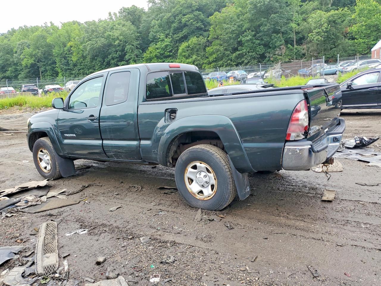 2011 Toyota Tacoma Access Cab Green vin: 5TFUX4EN9BX004731