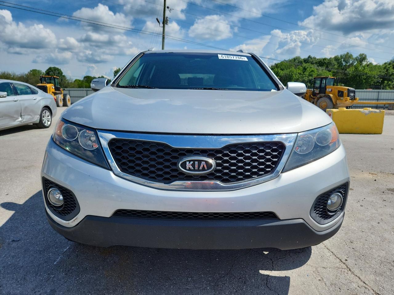 2012 Kia Sorento Lx Silver vin: 5XYKT3A64CG269914