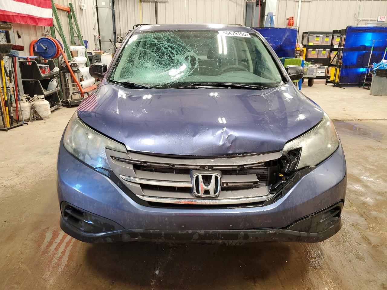 2014 Honda Cr-v Lx Blue vin: 2HKRM4H33EH679225