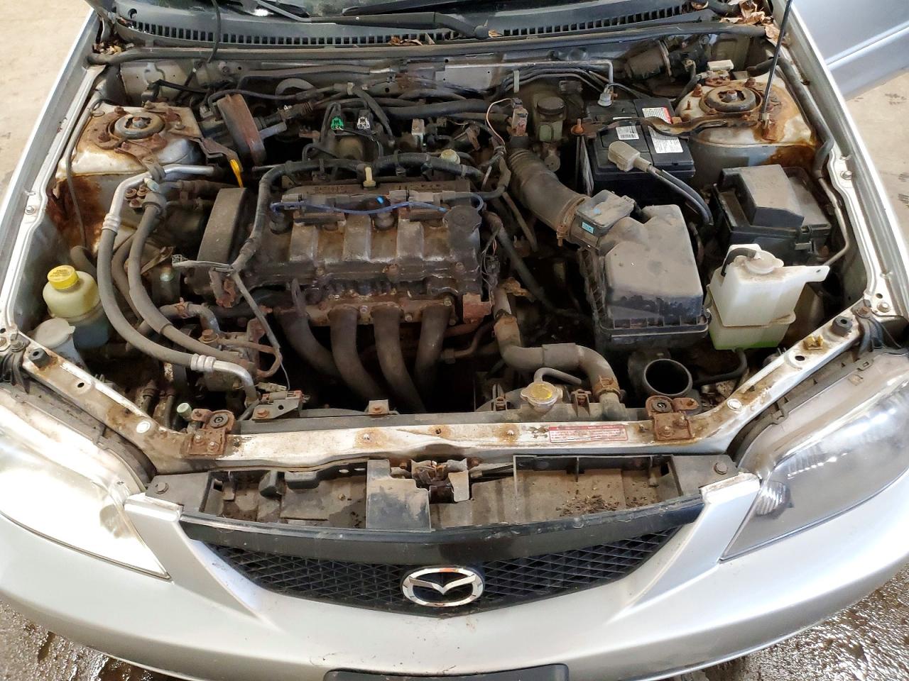 2002 Mazda Protege Dx Silver vin: JM1BJ226621549654