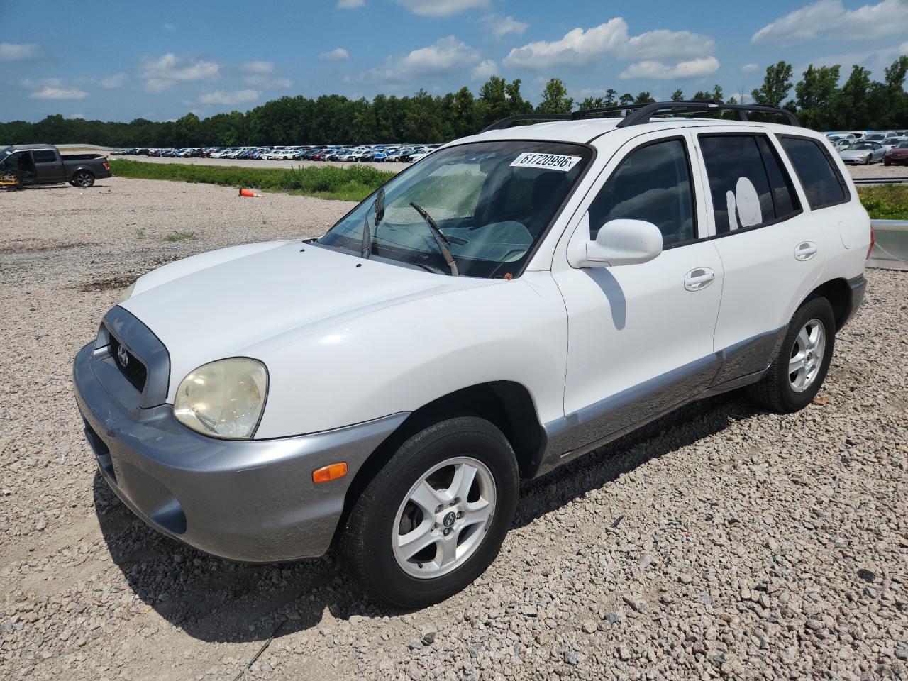 2004 Hyundai Santa Fe Gls White vin: KM8SC13D74U699528