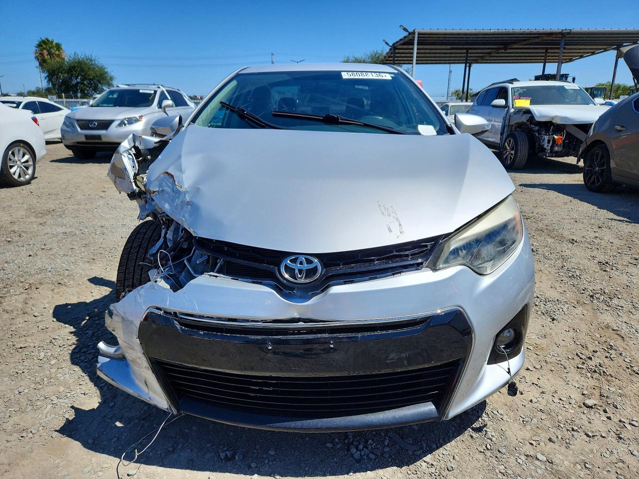 2015 Toyota Corolla S Plus Gray vin: 5YFBURHE8FP216761