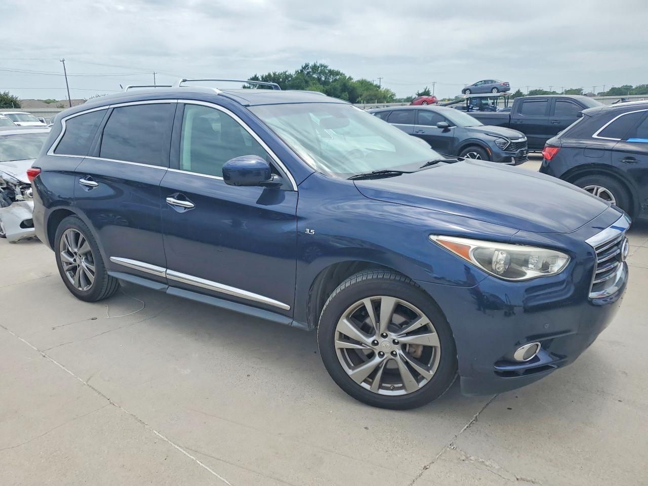 2015 Infiniti Qx60 Base Blue vin: 5N1AL0MMXFC501912