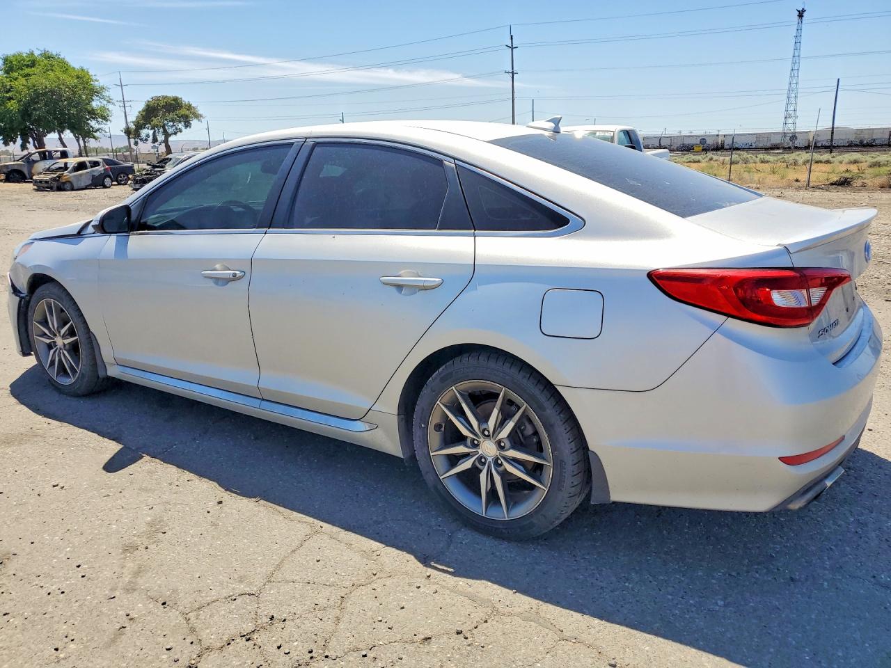 2017 Hyundai Sonata Sport 2.0t Silver vin: 5NPE34AB3HH504528