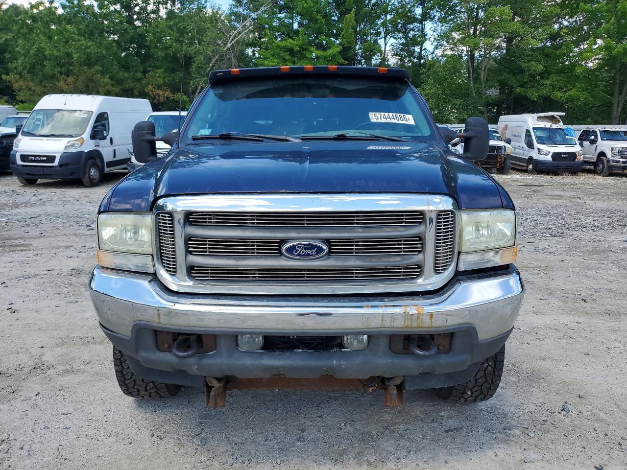 2002 Ford F250 Super Duty Blue vin: 1FTNX21LX2EA59679