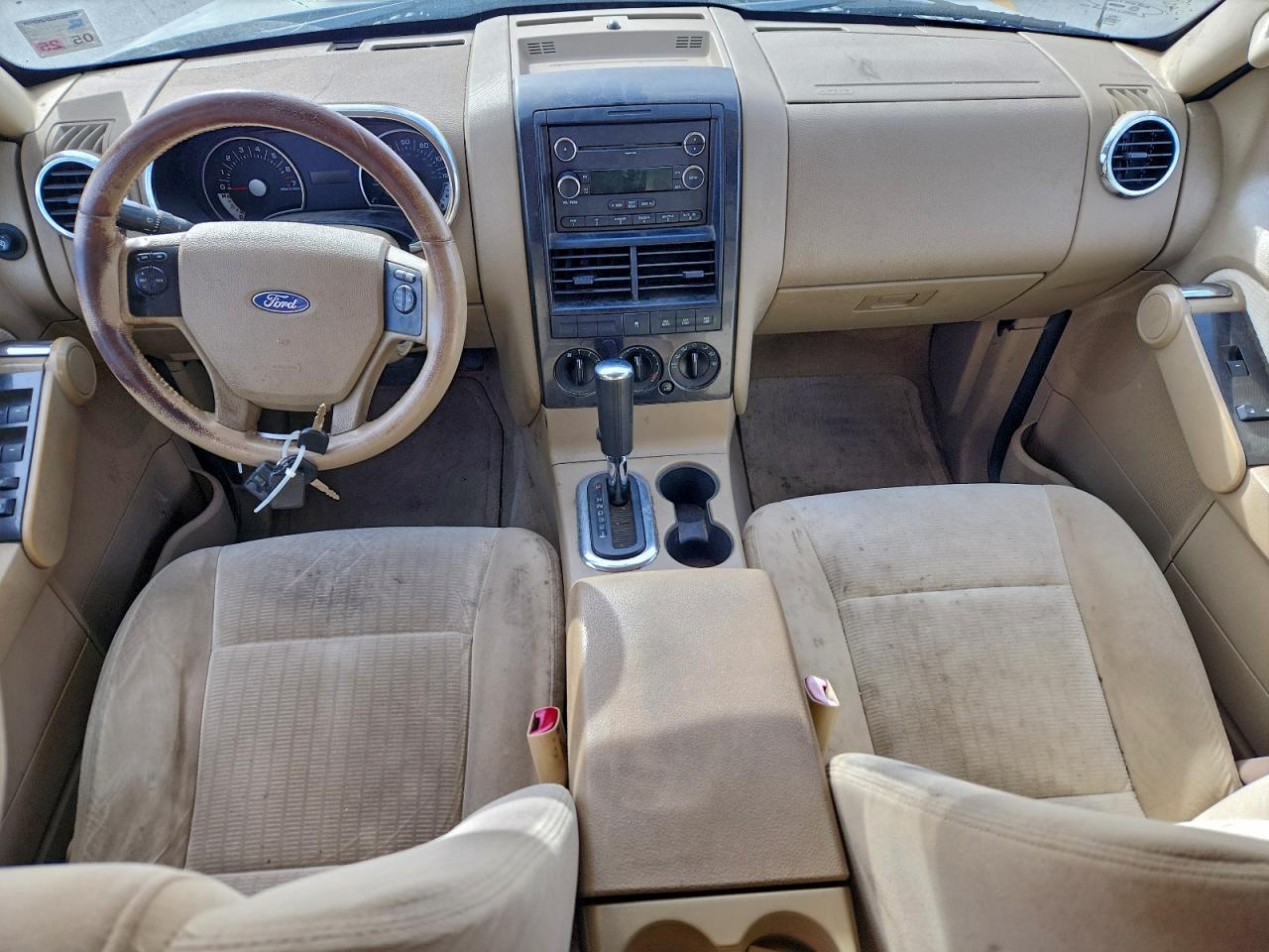 2009 Ford Explorer Xlt White vin: 1FMEU73E09UA37254