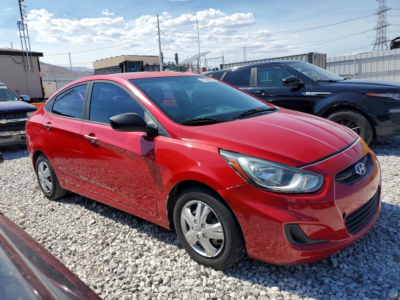 2015 Hyundai Accent Gls Red vin: KMHCT4AE6FU817752