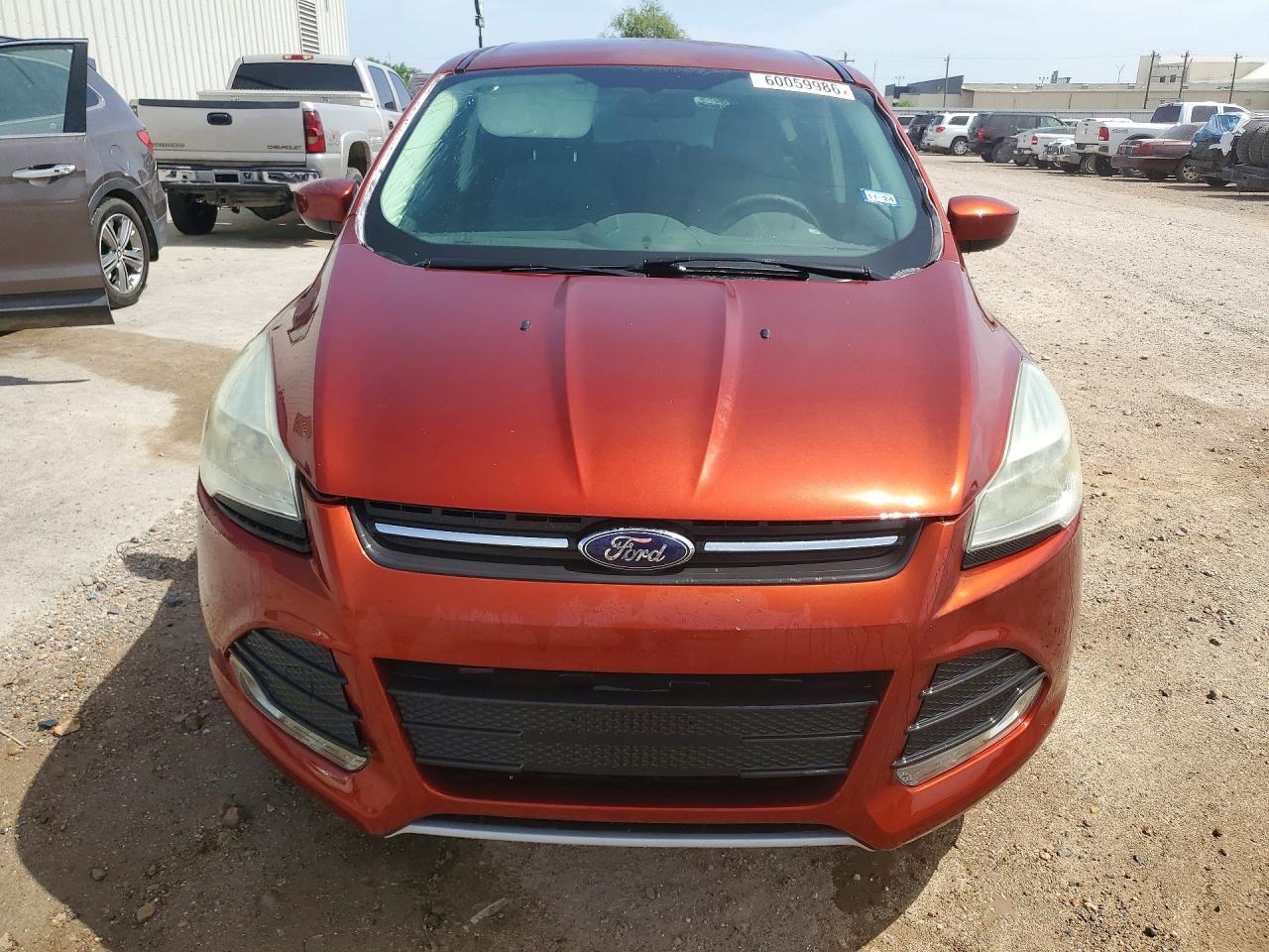 2014 Ford Escape Se Orange vin: 1FMCU0GX7EUD57885