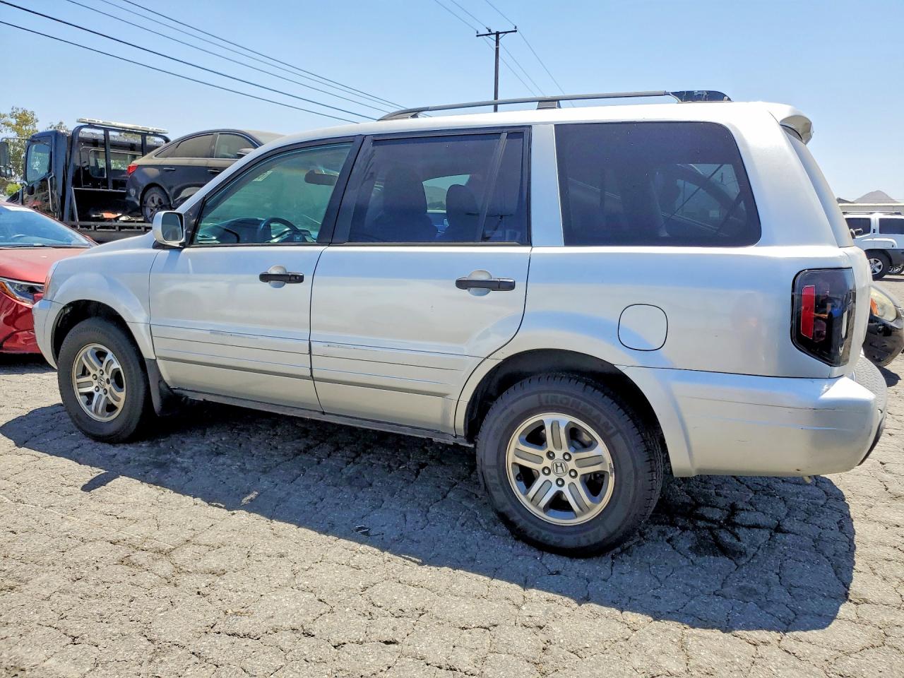 2005 Honda Pilot Exl Серебряный vin: 2HKYF18645H531194