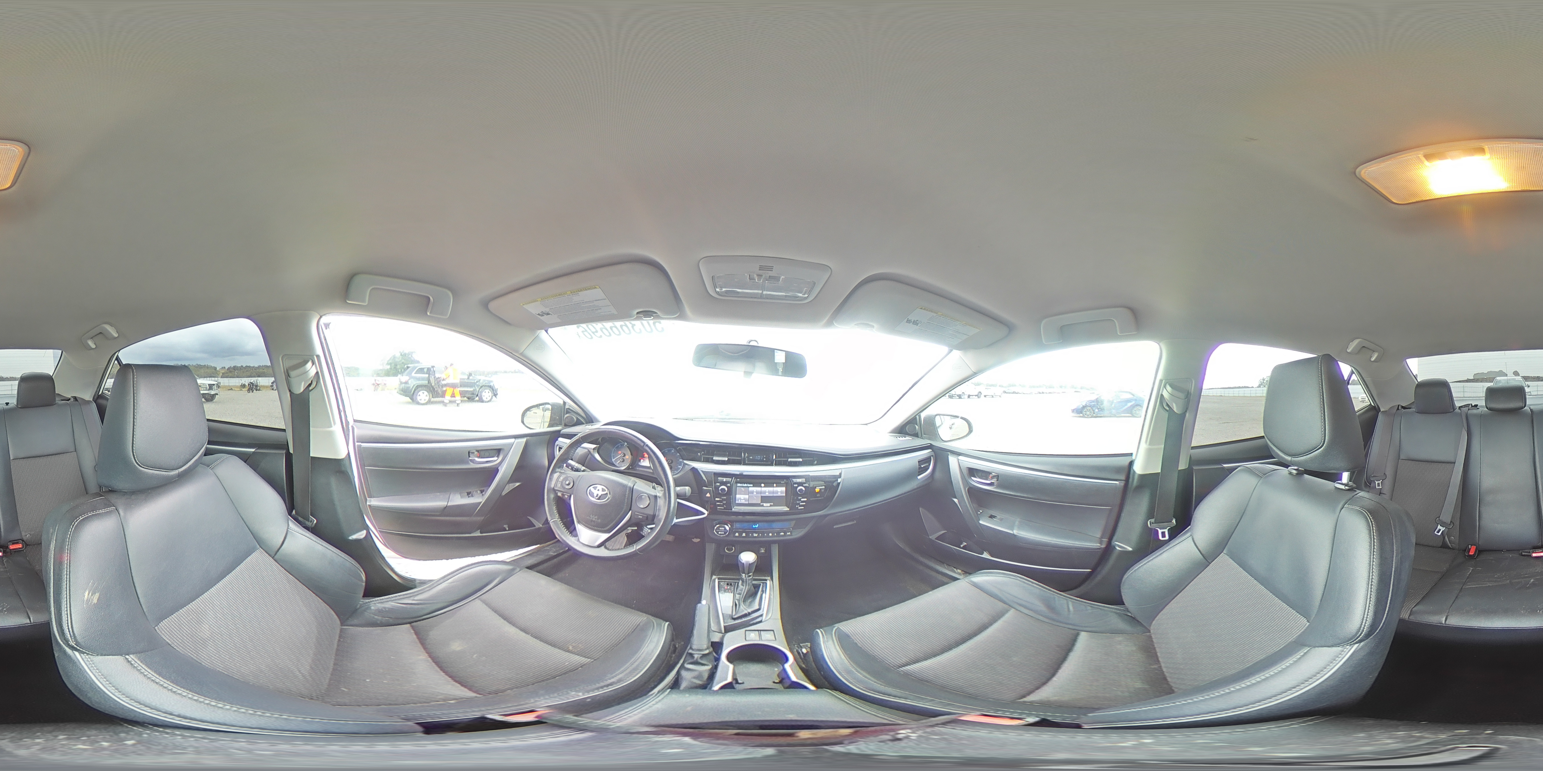 2014 Toyota Corolla S Plus White vin: 5YFBURHE8EP160576