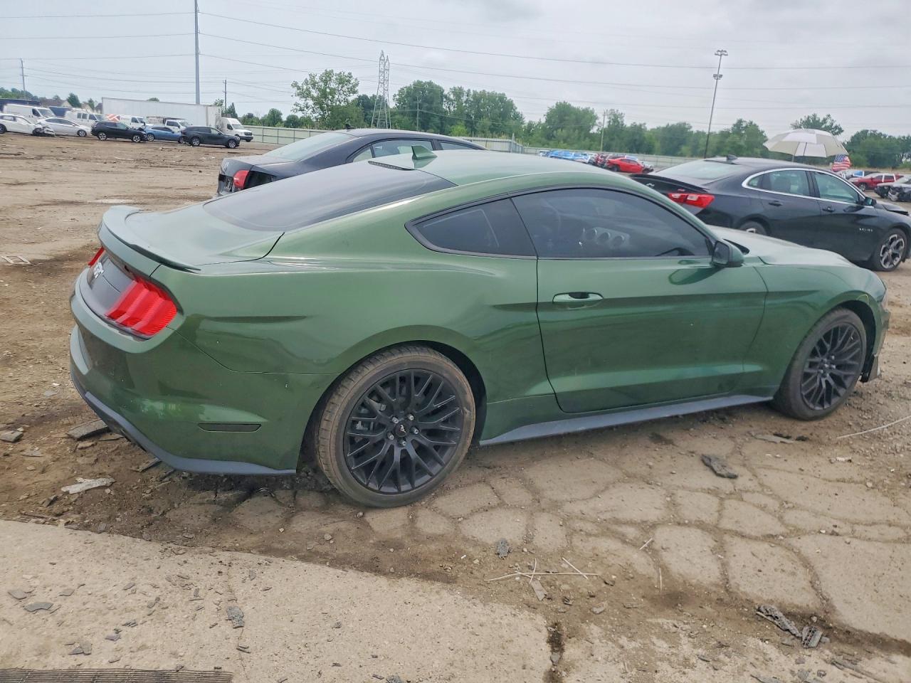 2022 Ford Mustang Gt Зеленый vin: 1FA6P8CF3N5118113