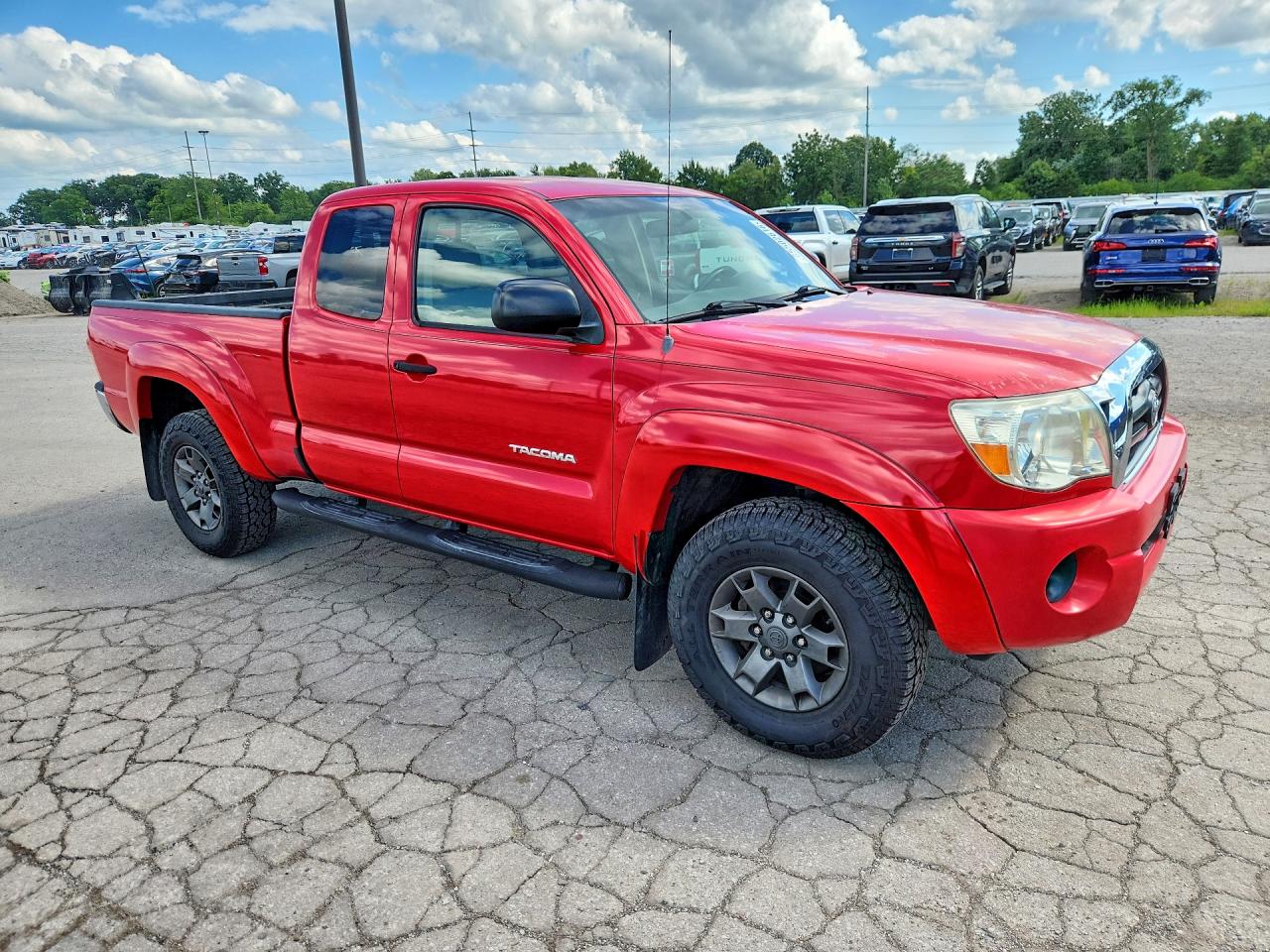 2008 Toyota Tacoma Access Cab Красный vin: 5TEUX42N78Z534802