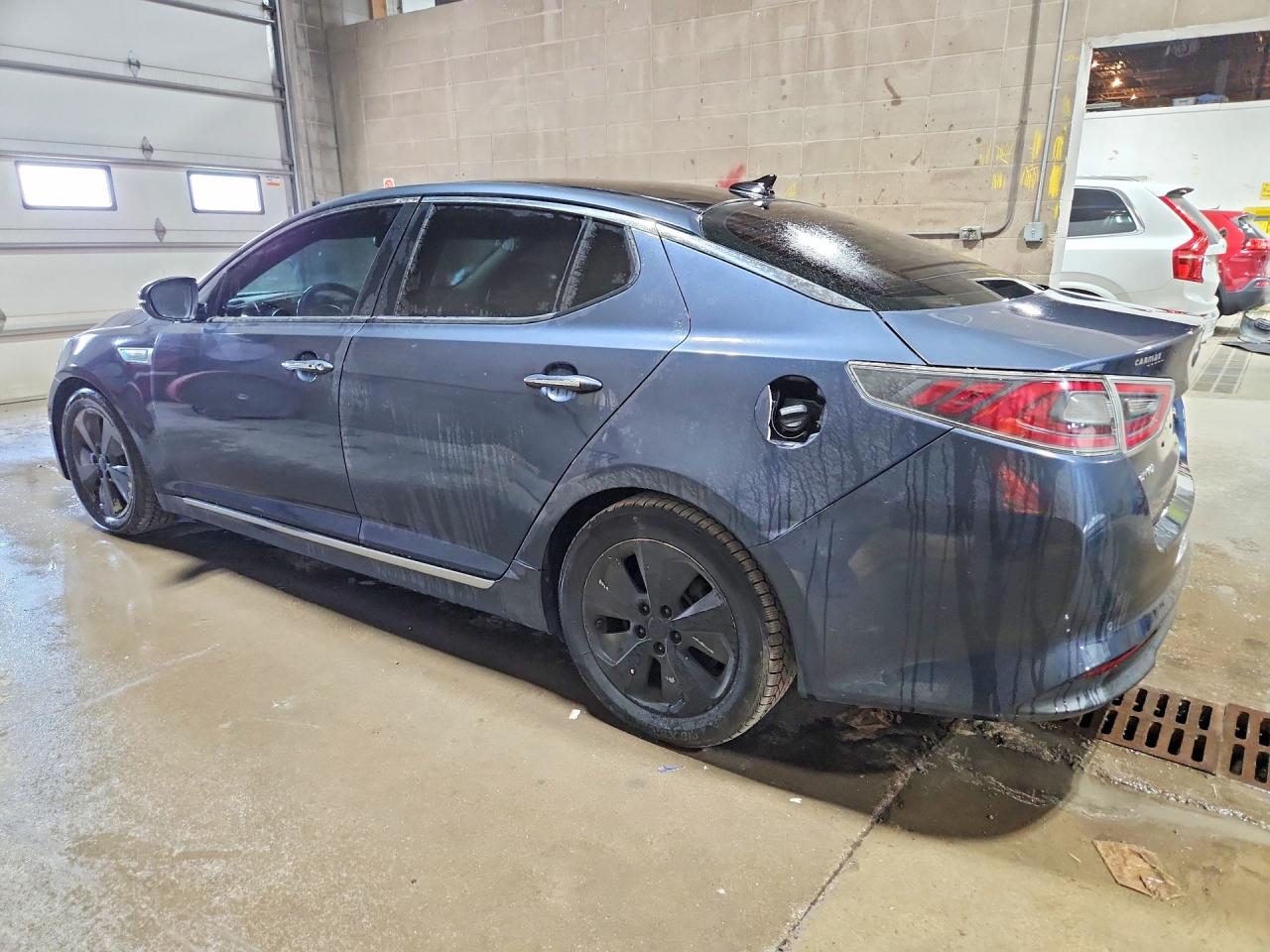 2015 Kia Optima Hybrid White vin: KNAGN4AD6F5084956
