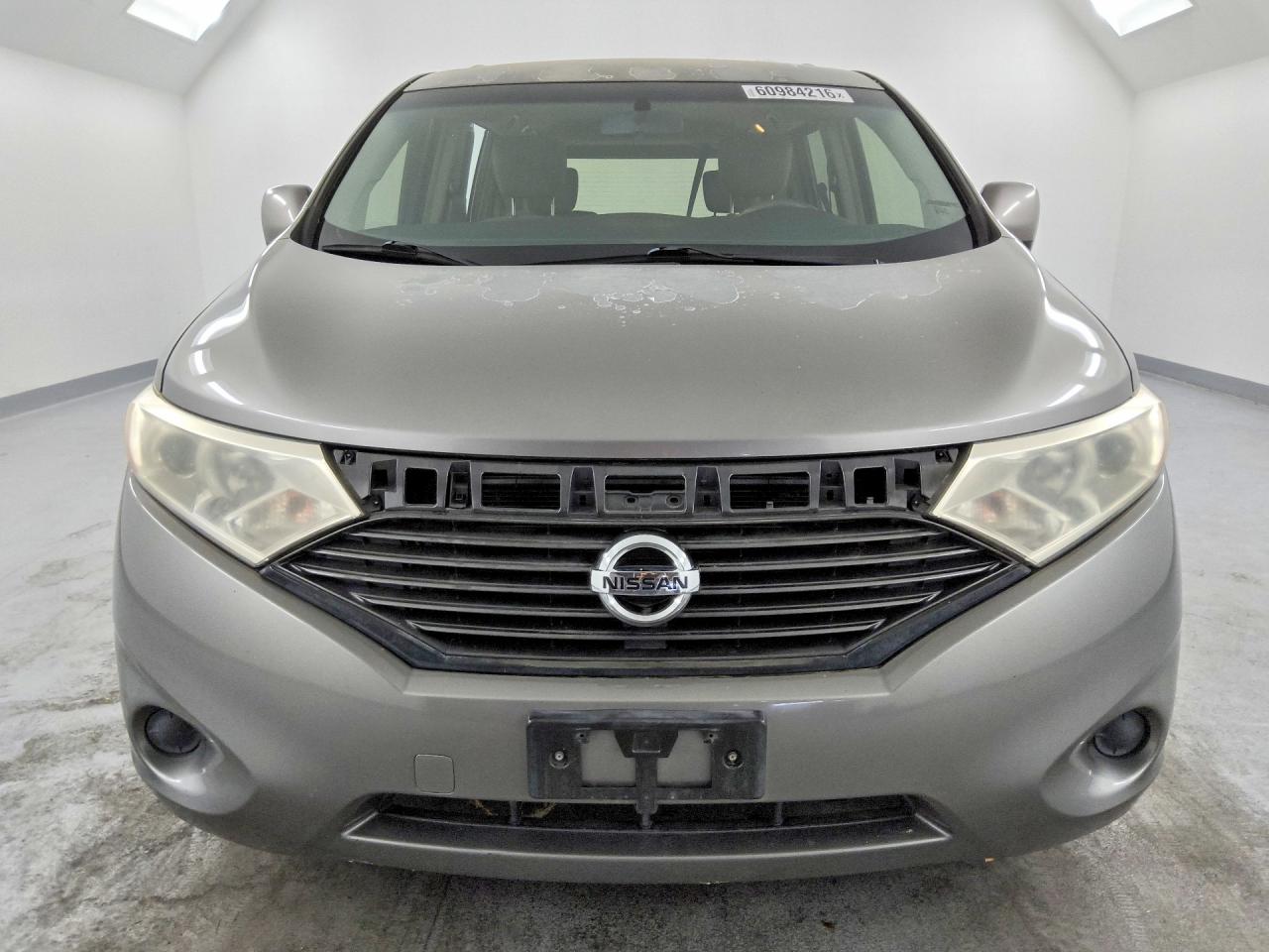 2013 Nissan Quest S/sv/sl/le Gray vin: JN8AE2KP8D9071416