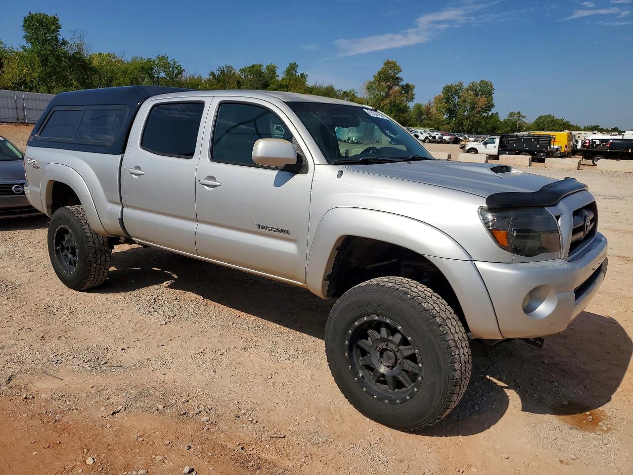 2009 Toyota Tacoma Double Cab Long Bed Silver vin: 5TEMU52N89Z600998