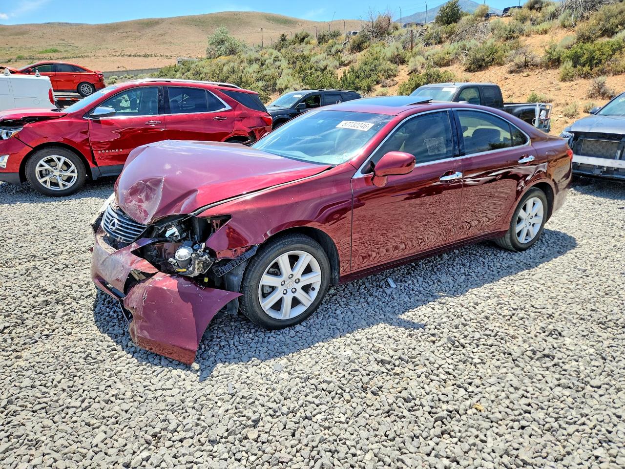 2007 Lexus Es 350 Red vin: JTHBJ46G872144927