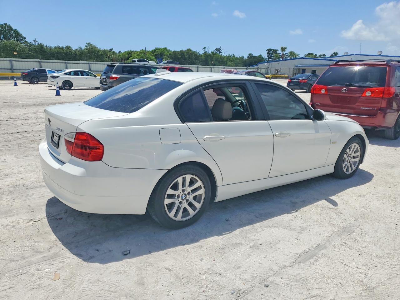 2006 Bmw 325 I White vin: WBAVB13536PT16275