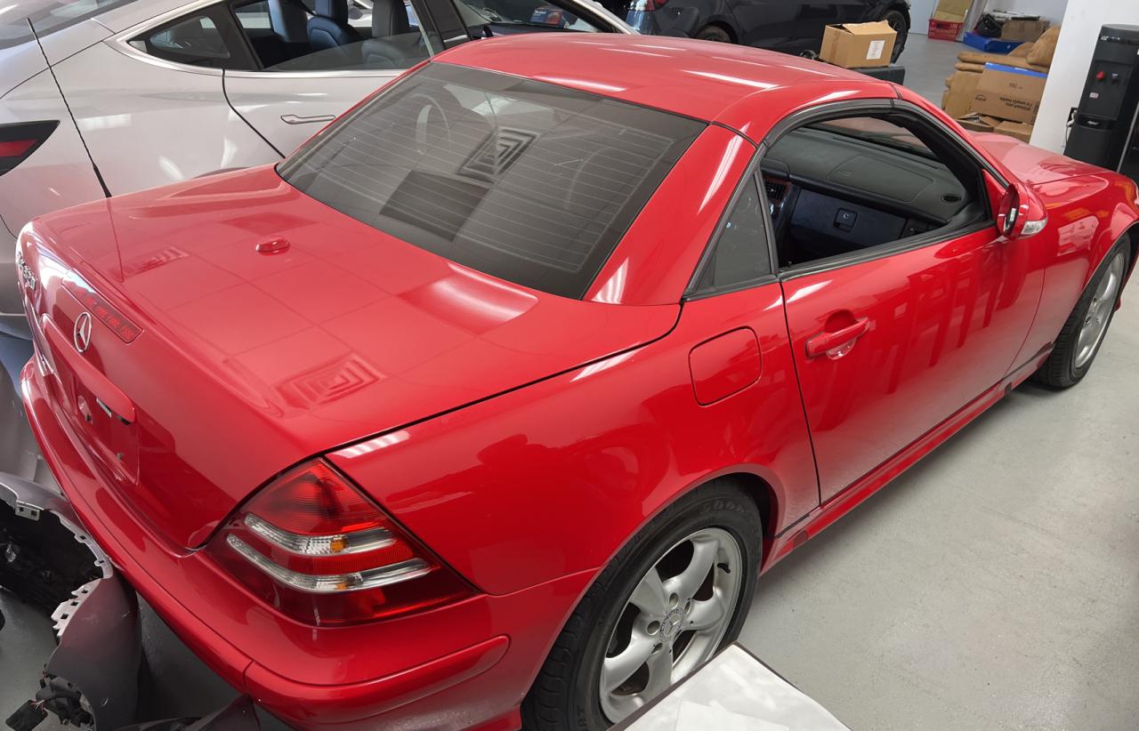 2001 Mercedes-benz Slk 320 Red vin: WDBKK65F01F181360