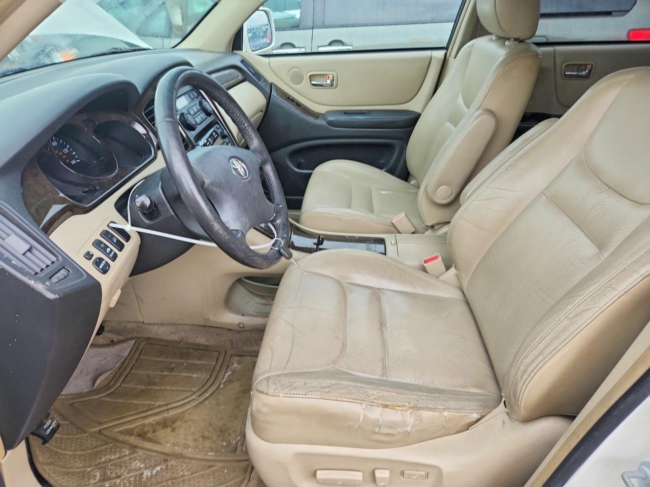 2002 Toyota Highlander Limited White vin: JTEGF21A720042244