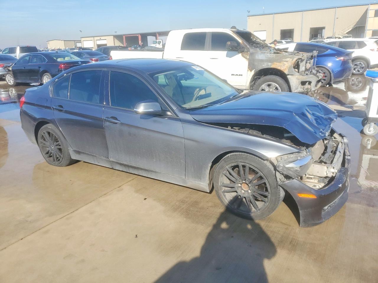 2013 Bmw 328 I Gray vin: WBA3A5C55DF354238