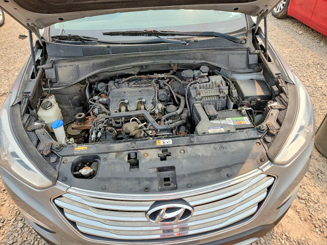 2014 Hyundai Santa Fe Gls Silver vin: KM8SMDHF5EU079819