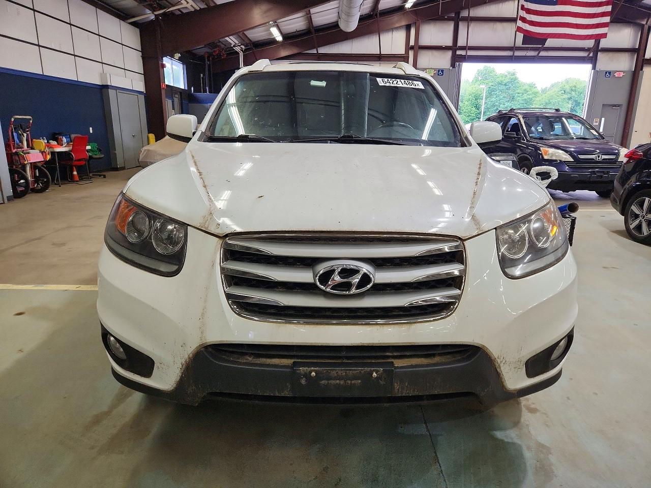 2012 Hyundai Santa Fe Se White vin: 5XYZHDAG8CG156451