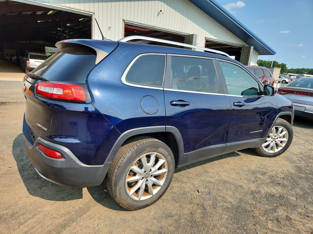 2014 Jeep Cherokee Limited Blue vin: 1C4PJMDBXEW244404