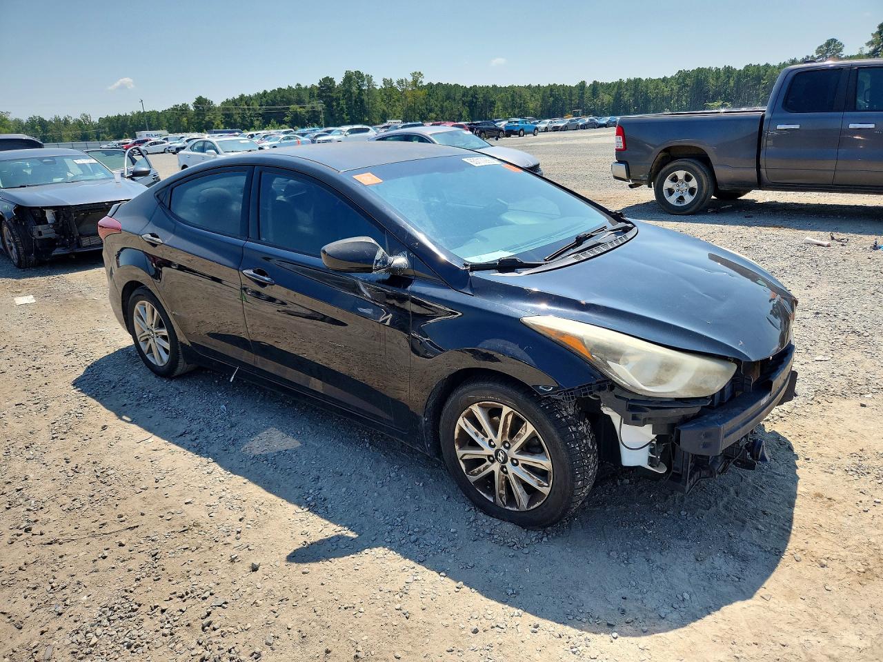 2014 Hyundai Elantra Se Black vin: 5NPDH4AE1EH471404
