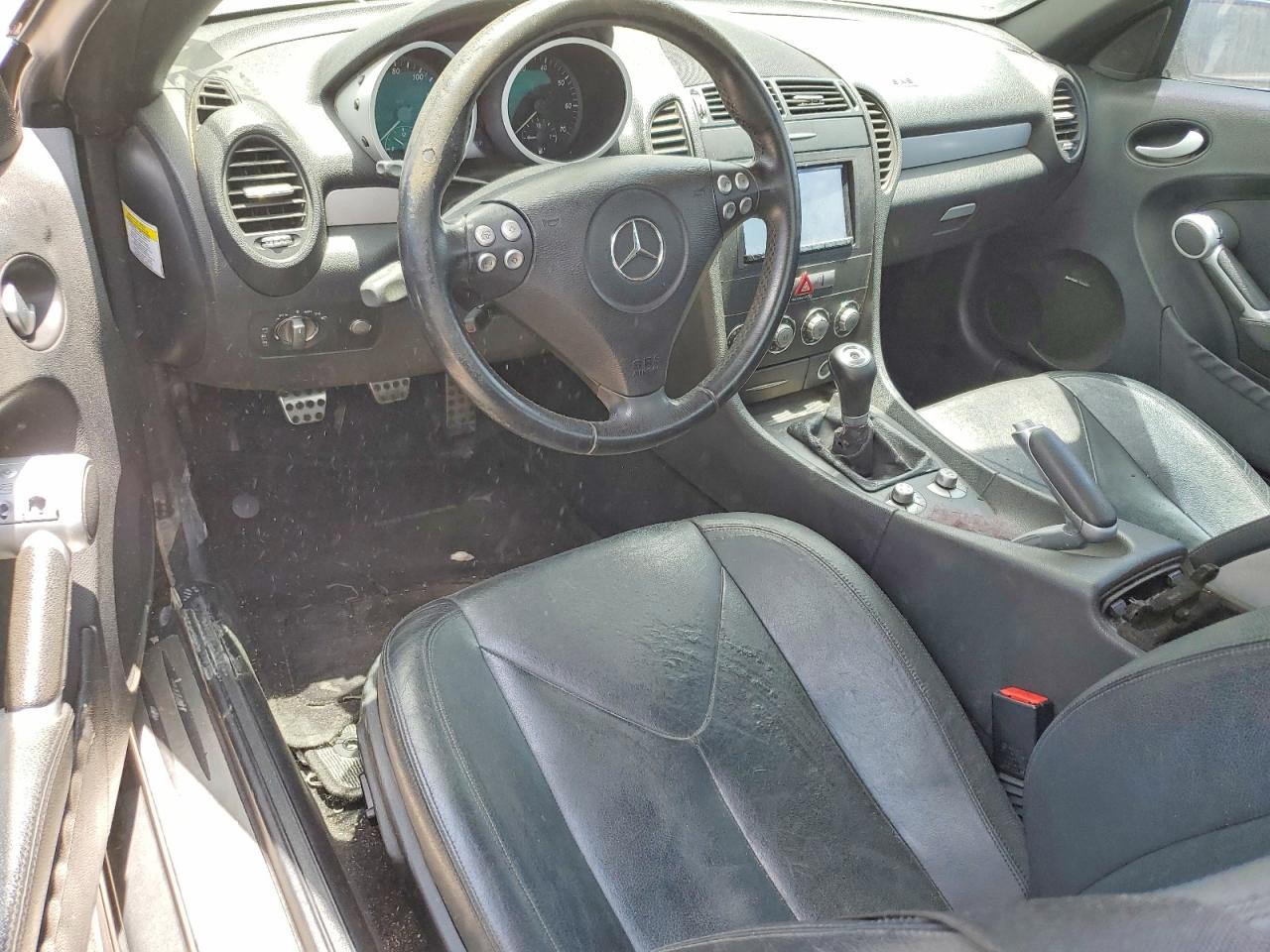 2007 Mercedes-benz Slk 280 Black vin: WDBWK54F87F145051