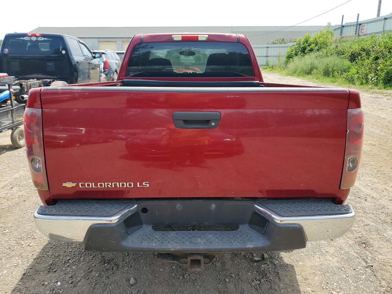 2005 Chevrolet Colorado Burgundy vin: 1GCDT196758195707