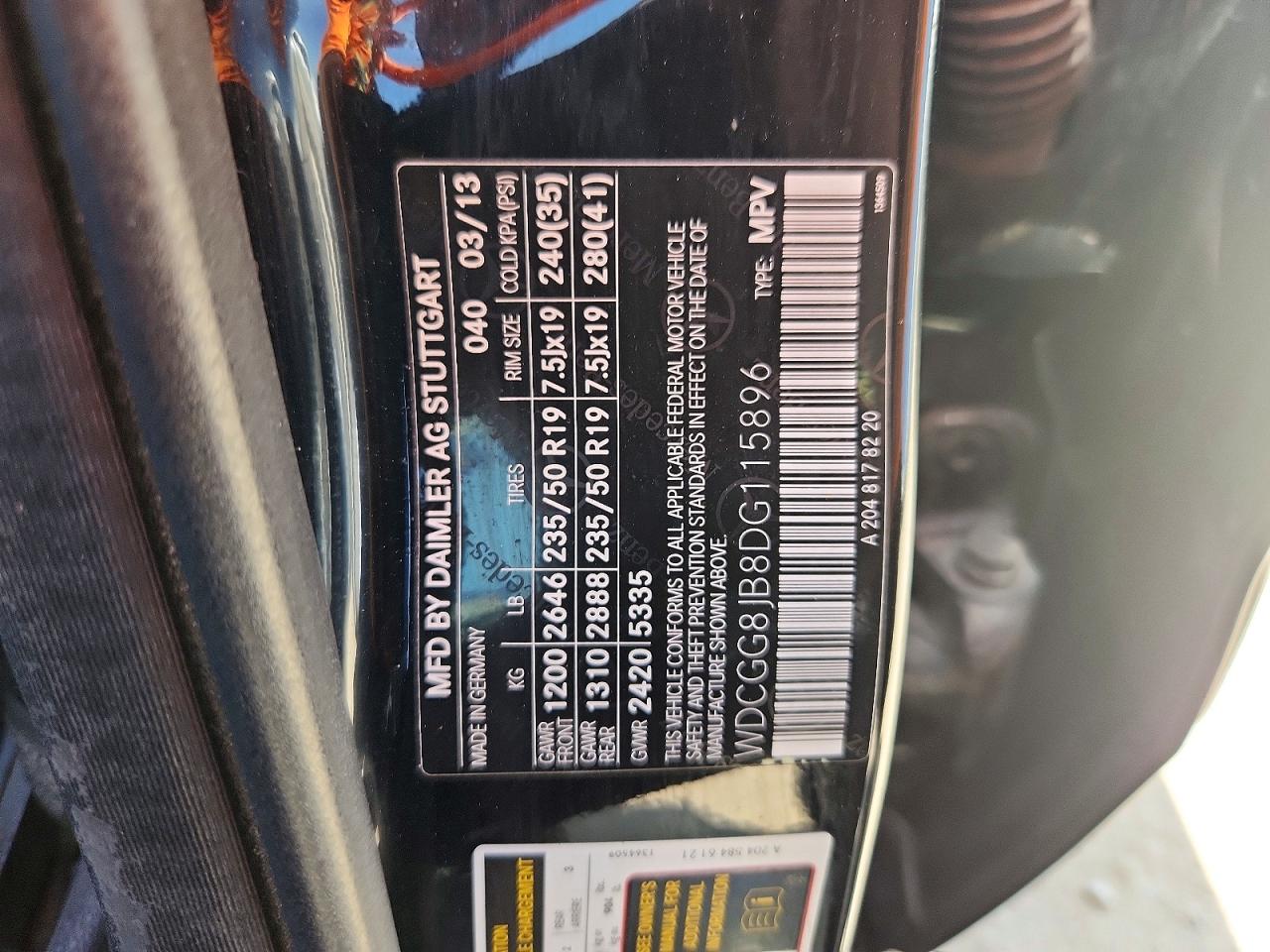 2013 Mercedes-benz Glk 350 4matic Black vin: WDCGG8JB8DG115896